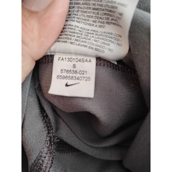 Nike regular Fit Poly training Yoga Pants Women's Size Small Dri Fit Gray - Picture 4 of 5
